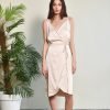 COMODE Design pink silk dress