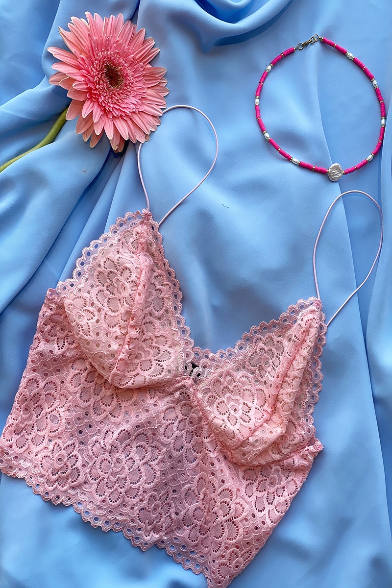 COMODE Lace pink bra 