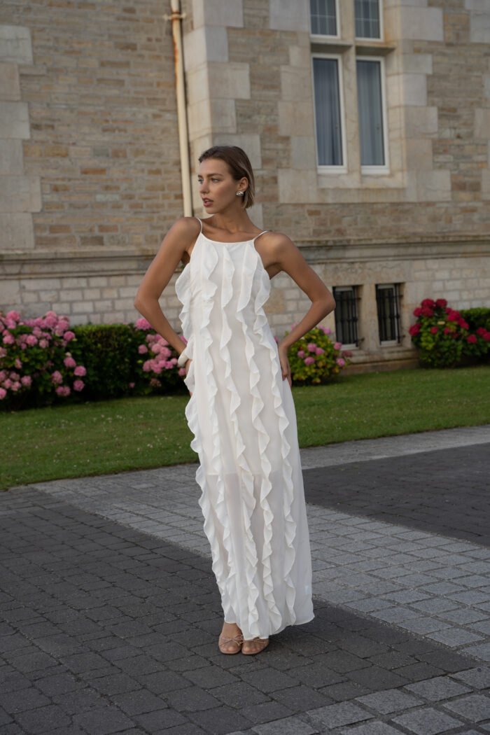 COMODE Mermaid White Dress