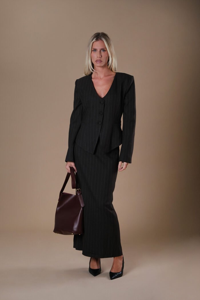 COMODE Priestly Dark Brown Skirt - Image 3