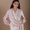COMODE Striped Silk Shirt