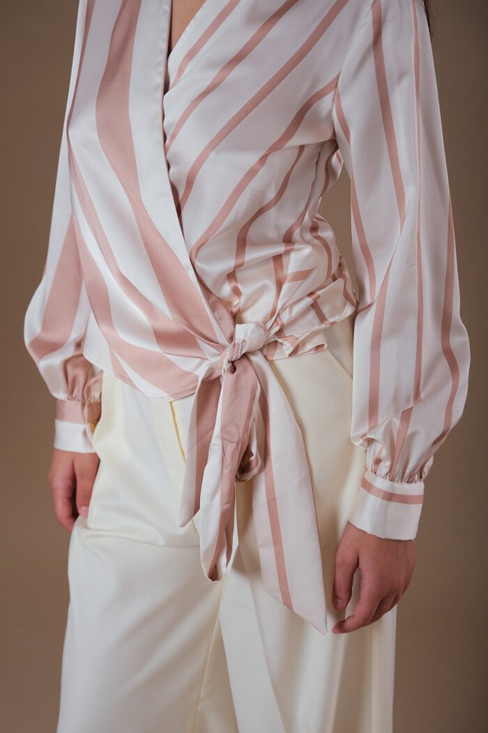 COMODE Striped Silk Shirt - Image 3