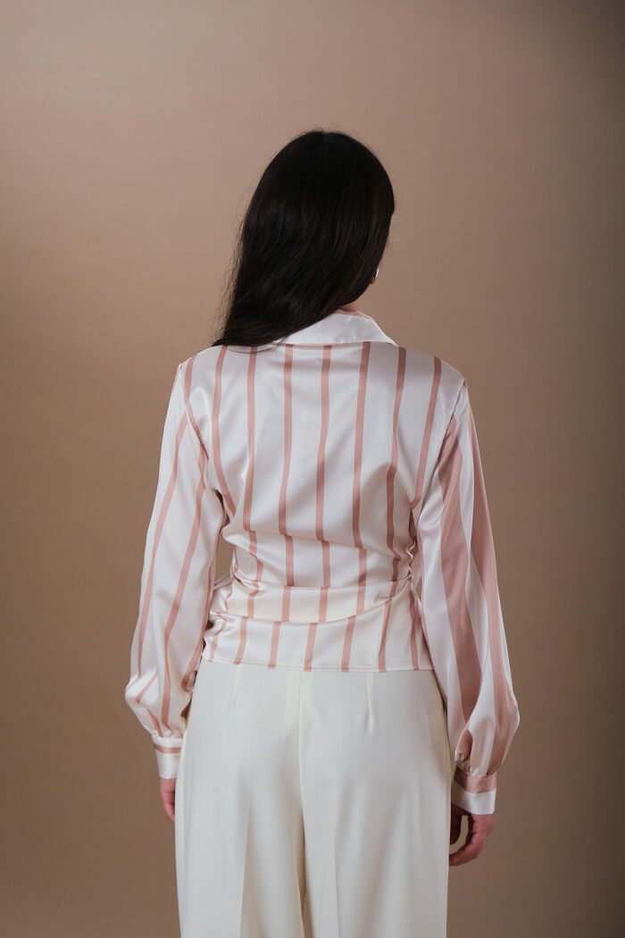 COMODE Striped Silk Shirt - Image 2