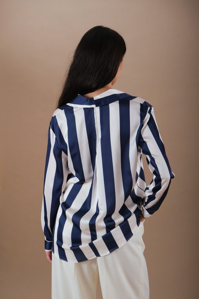 COMODE Striped Silk Shirt - Image 2