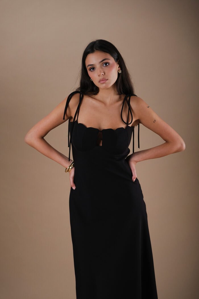 COMODE Black Tulip Dress - Image 2