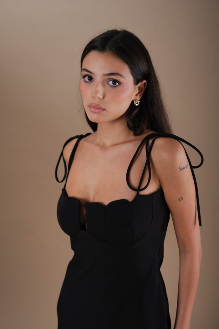 COMODE Black Tulip Dress - Image 4