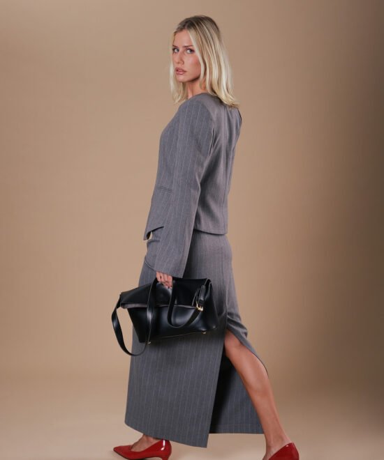 Alternative view of COMODE Priestly Gray Skirt