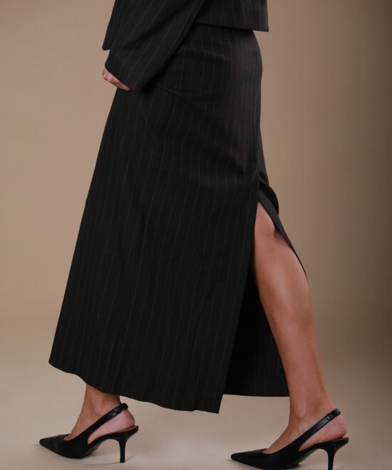 Alternative view of COMODE Priestly Dark Brown Skirt