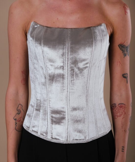 MARIKONE Velvet Silver Corset