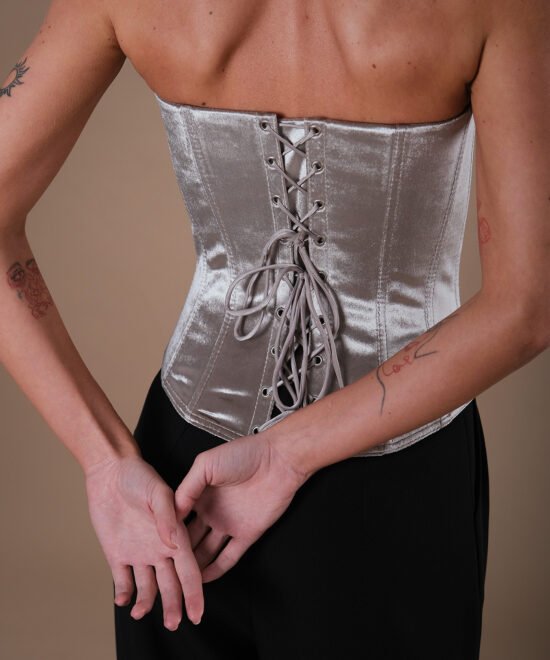 Alternative view of MARIKONE Velvet Silver Corset