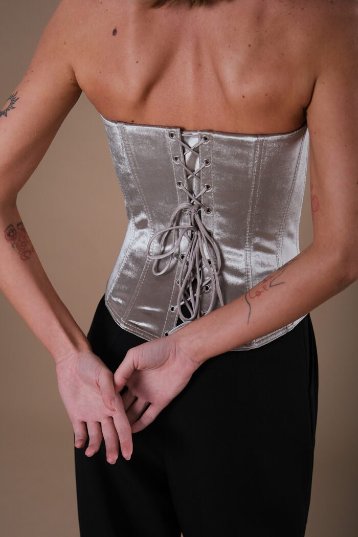 MARIKONE Velvet Silver Corset - Image 2
