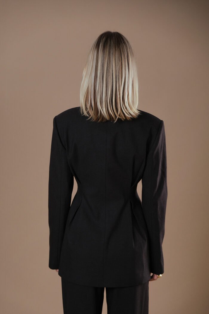 COMODE Sylvie Dark Brown Blazer - Image 3