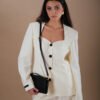 COMODE X KVARIANI Classic Butter yellow Blazer