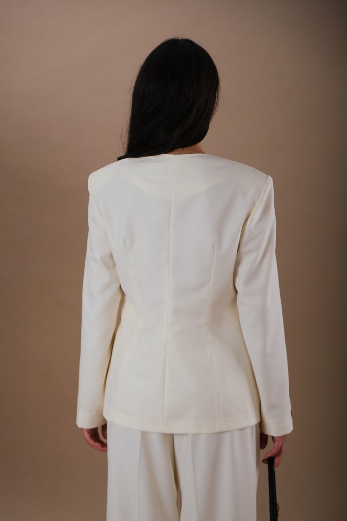 COMODE X KVARIANI Classic Butter yellow Blazer - Image 2