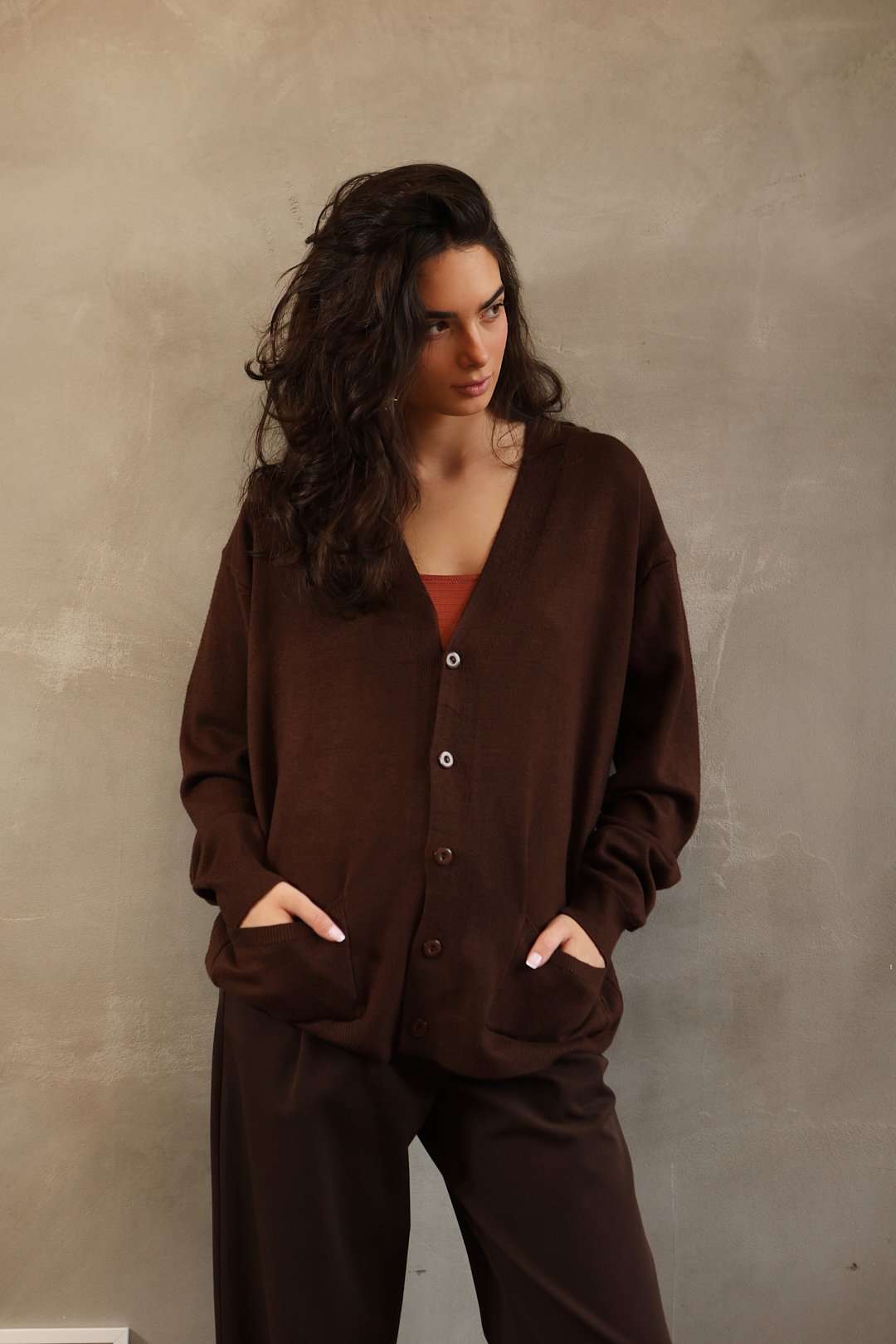 COMODE Brown cardigan - Image 2