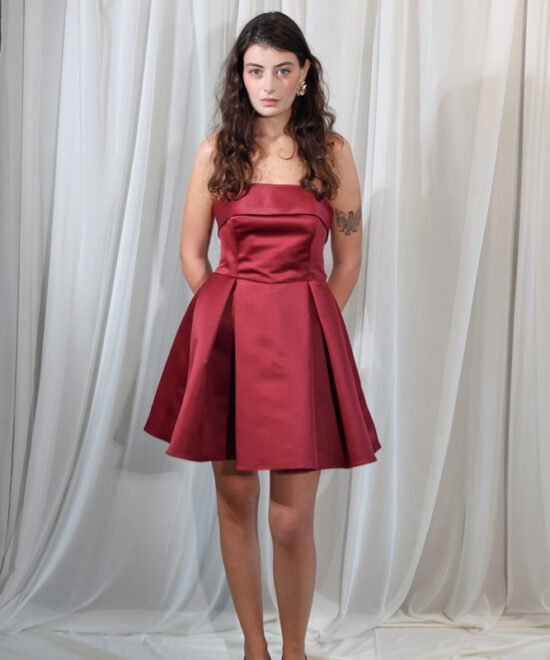 COMODE Emily Burgundy Dress