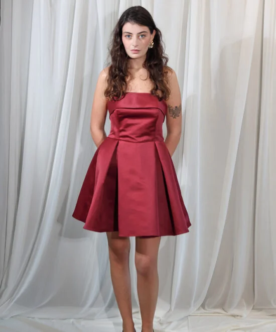 Alternative view of COMODE Emily Burgundy Dress