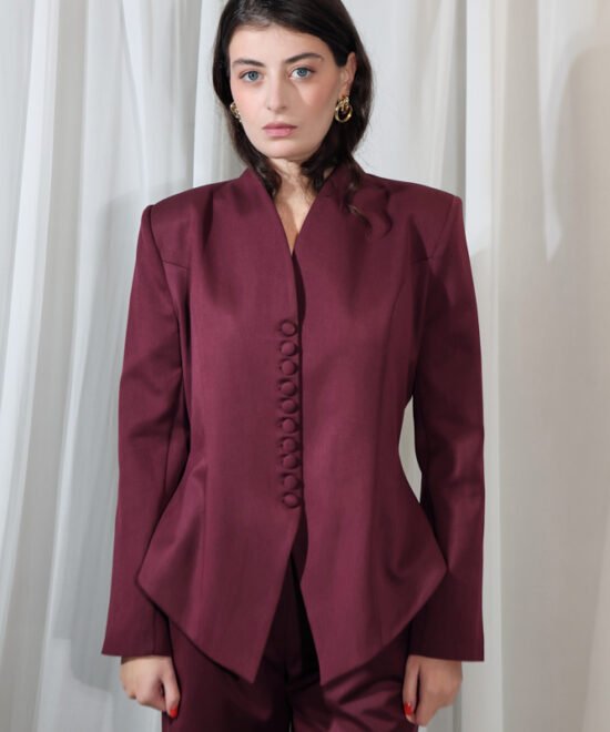 Alternative view of COMODE Siren Burgundy Blazer