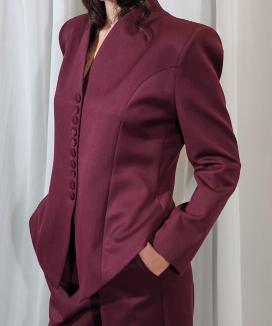 COMODE Siren Burgundy Blazer