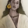 NOIR Spiral earrings