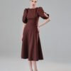 COMODE Lenor Brown Dress