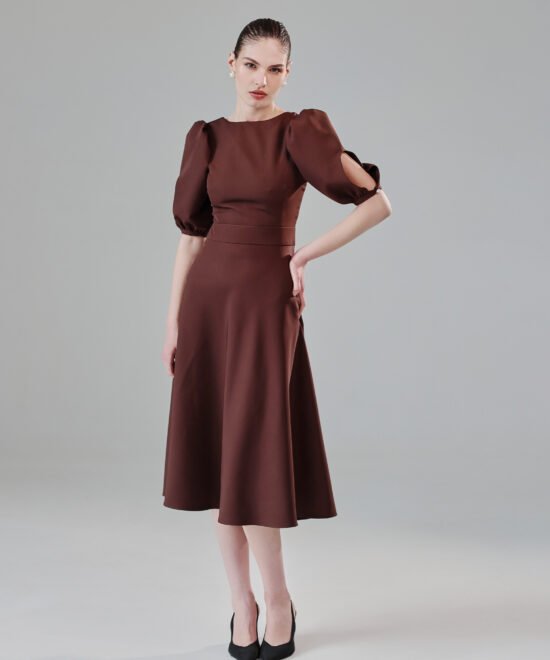 COMODE Lenor Brown Dress