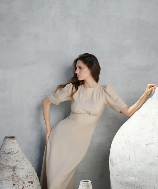 Alternative view of COMODE Nina Beige dress