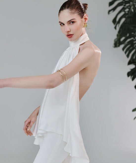 COMODE Audrey White Top