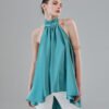 COMODE Audrey Turqoise Top