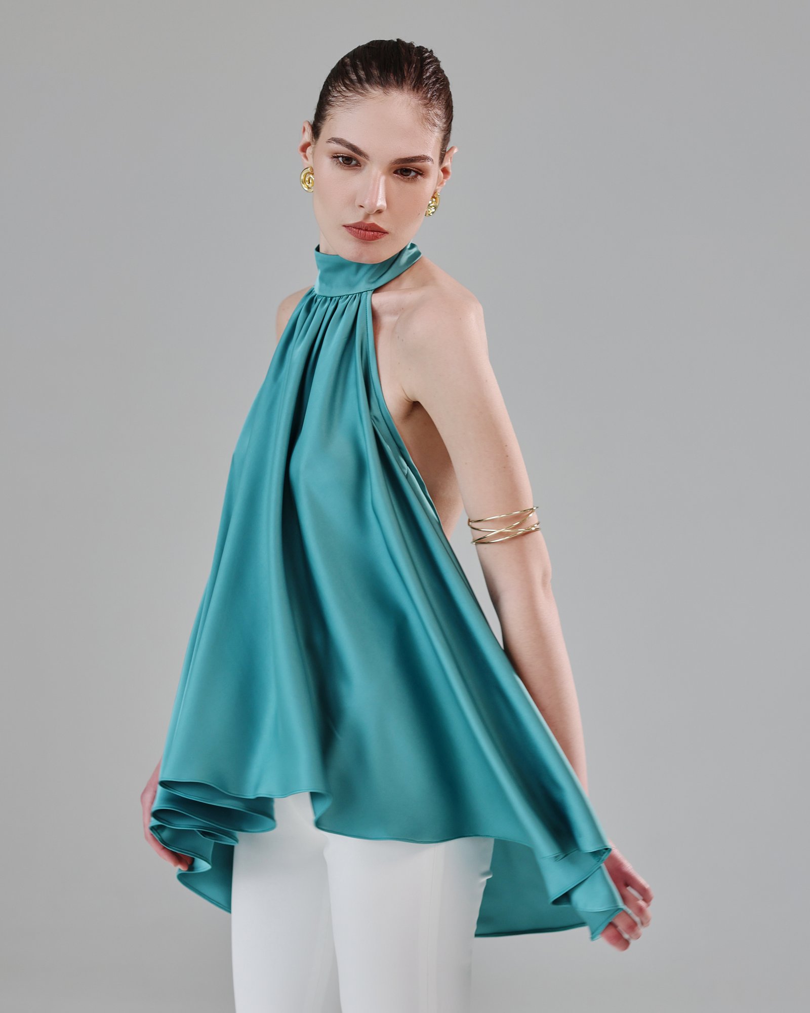 COMODE Audrey Turqoise Top - Image 2