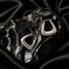 NOIR Silver Dainty Earrings