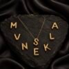 NOIR Gold Letter Necklace