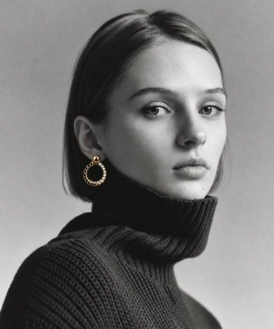 Alternative view of NOIR Gold Earrings