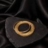 NOIR Gold Matte Bangles