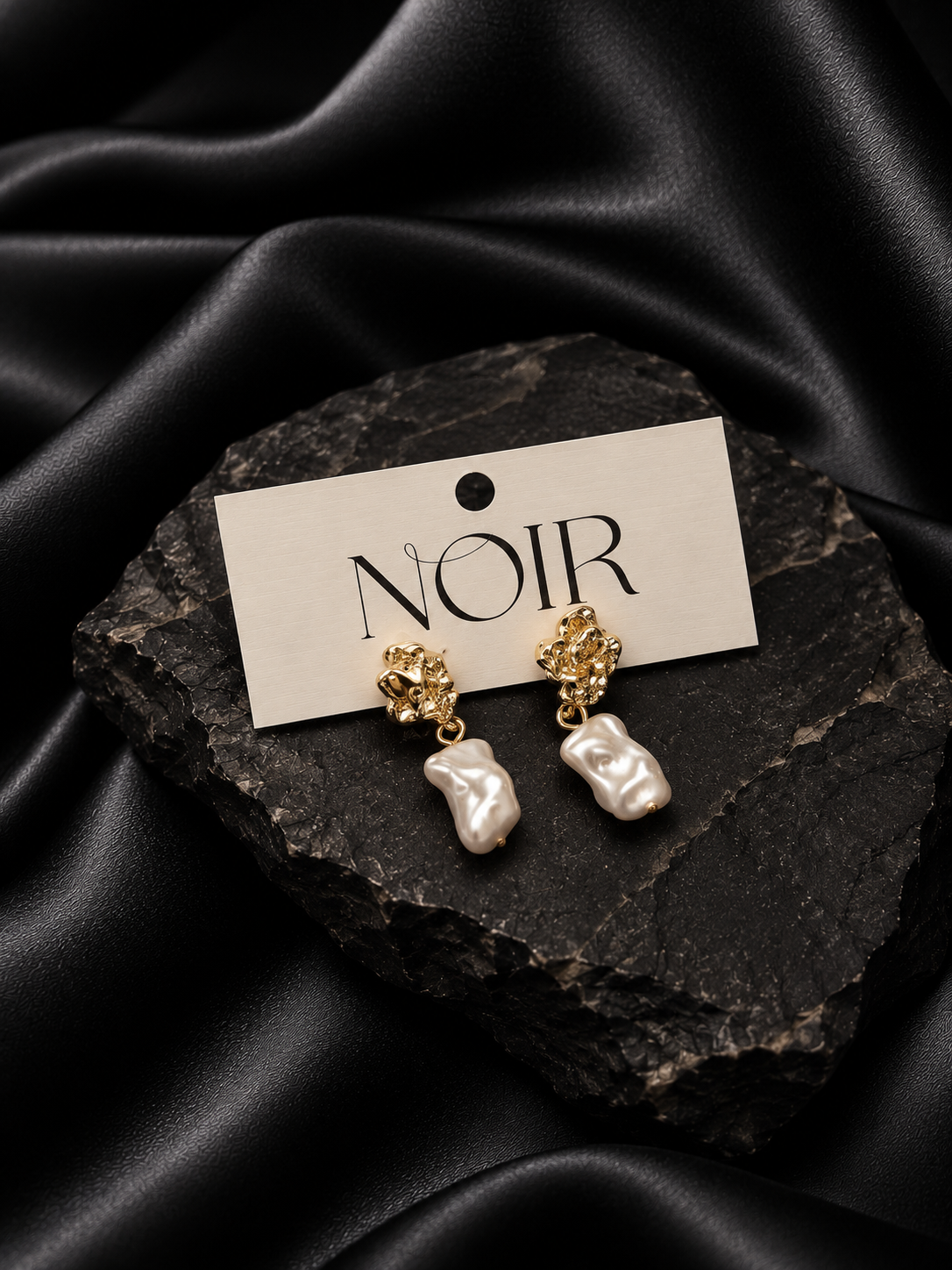 NOIR Gold Gabrielle Earrings