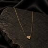 NOIR Gold Heart Necklace