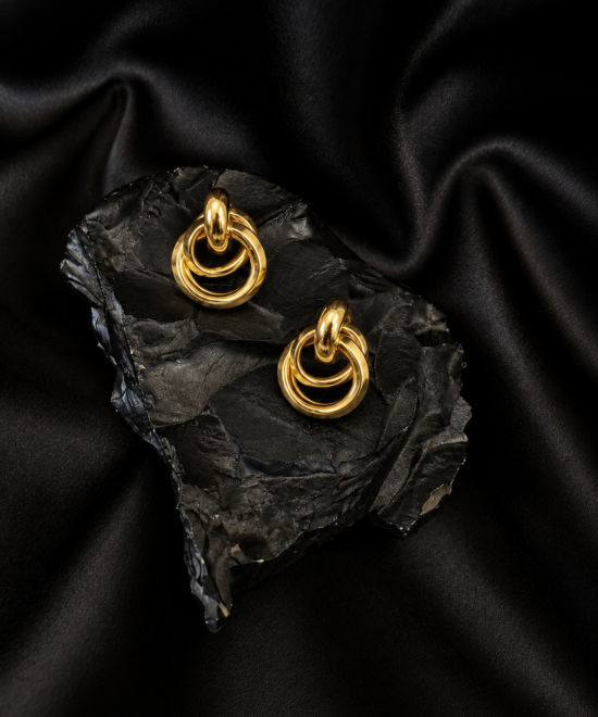 NOIR Classic Knot Earrings