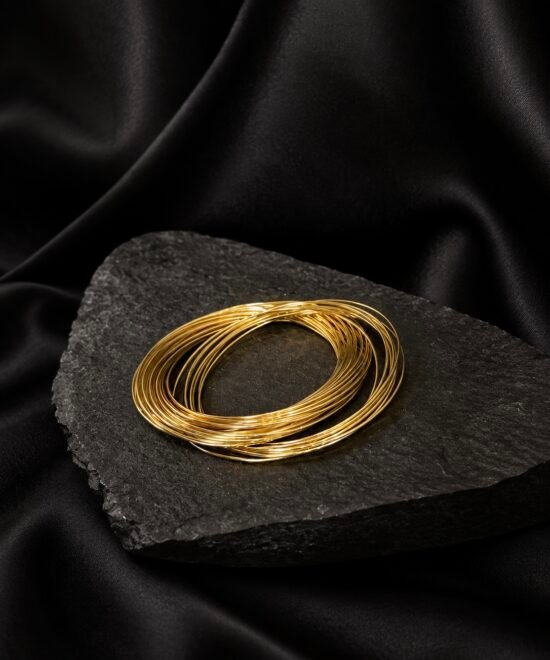 NOIR Gold shiny Bangles