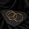 NOIR Gold Shiny Bangle Set (3)