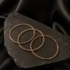 NOIR Gold Tiny Bangles