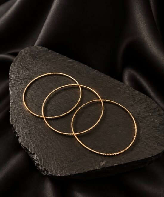 NOIR Gold Tiny Bangles