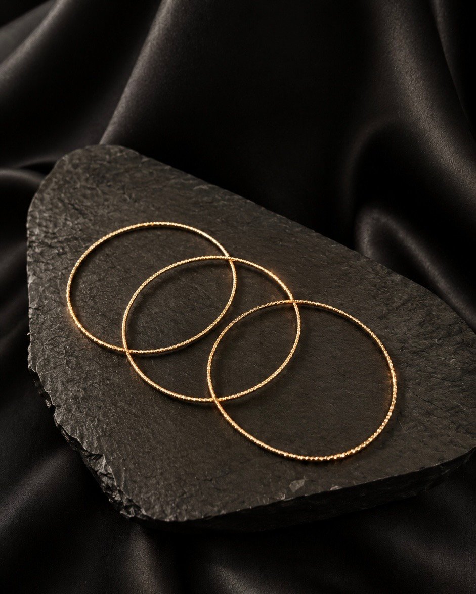 NOIR Gold Tiny Bangles