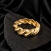 NOIR Gold Spiral Bracelet