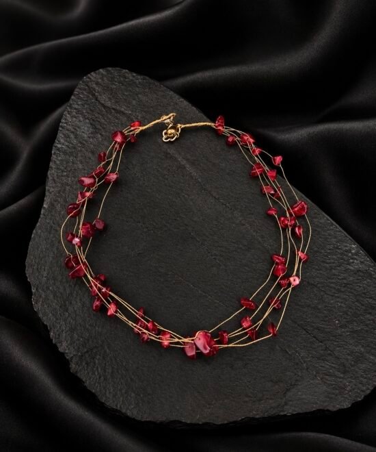 NOIR Red Autumn Necklace