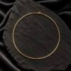 NOIR Gold Round Necklace