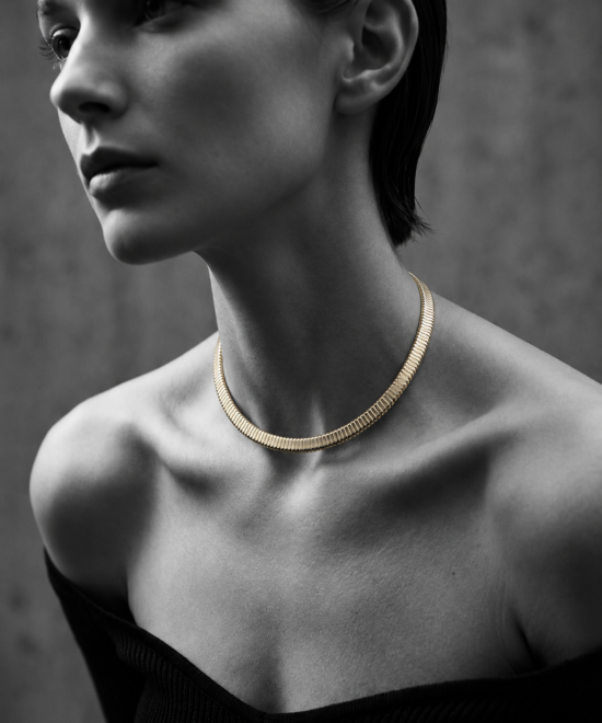 Alternative view of NOIR Gold Statement Necklace