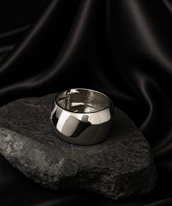 NOIR Silver Chunky Bracelet