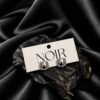 NOIR Silver Stud Earring