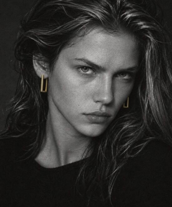 Alternative view of NOIR Slim Gold Earrings