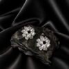 NOIR Silver “Bloom” earrings